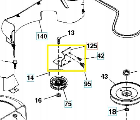 Držák Cth 194 Husqvarna 583548001