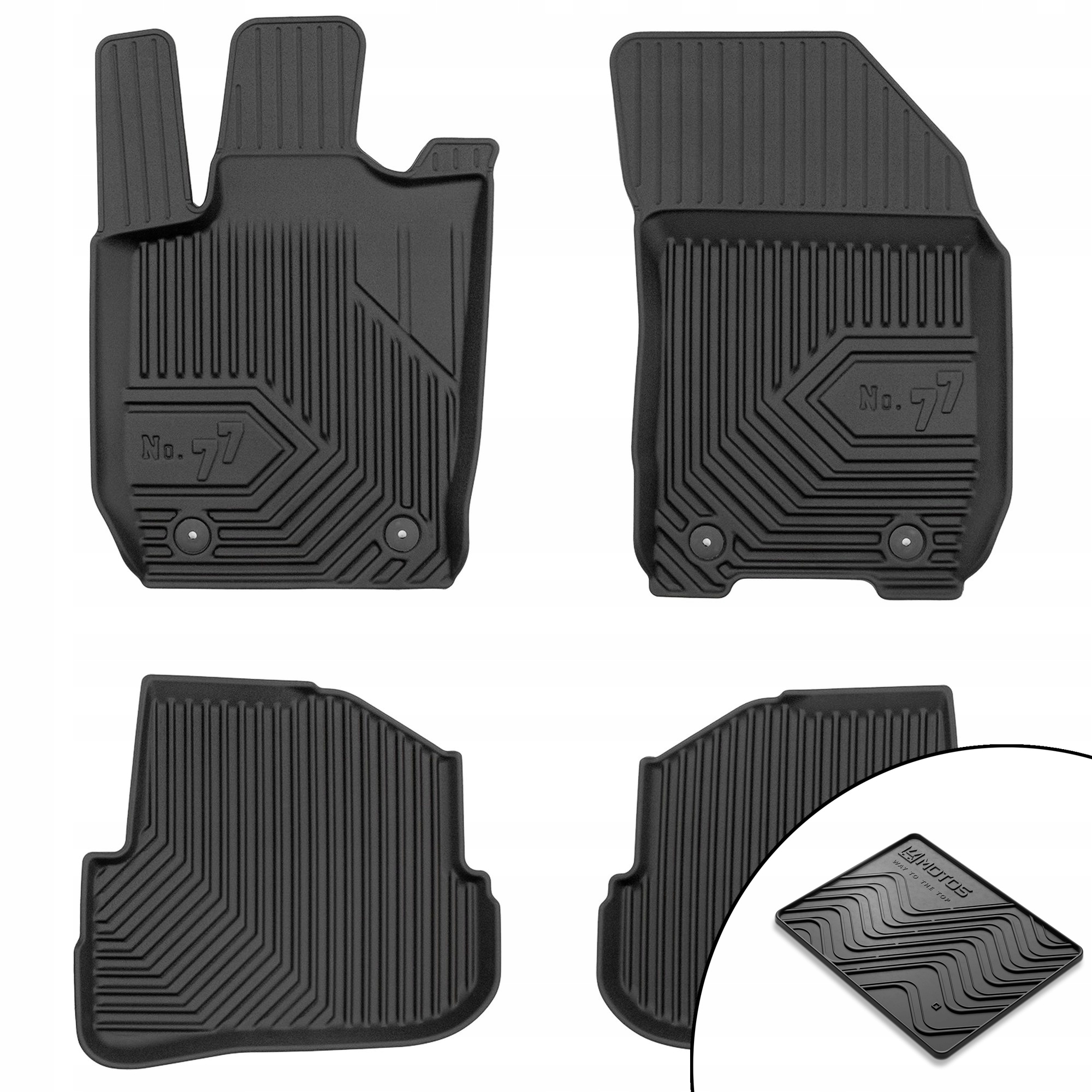 Dywaniki gumowe No.77 Audi A1 Sportback 8X 2012-2014 Hatchback przed liftin