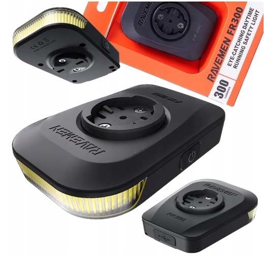Lampa rowerowa Ravemen FR300 300 lm black przednia Mocna Usb C