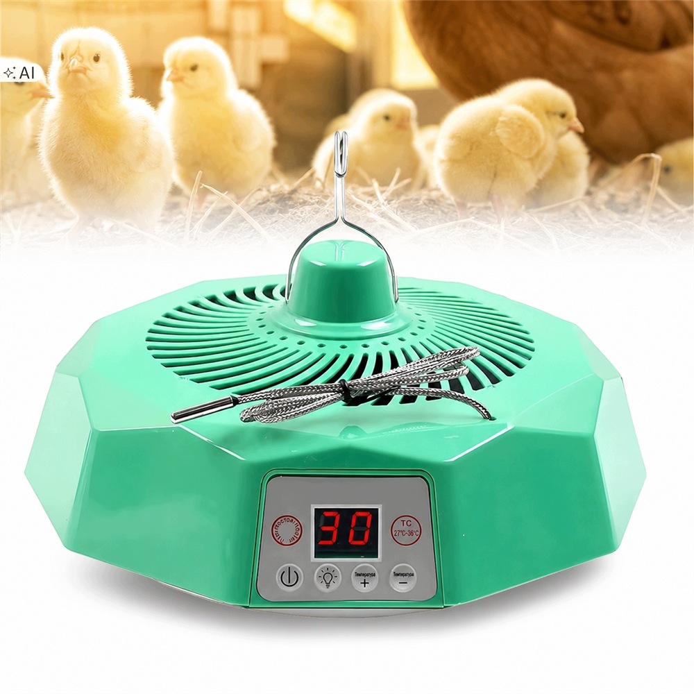 Topná lampa pro kurník a kuřata 500 W s dálkovým ovládáním a termostatem
