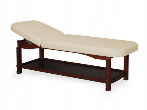 Leżanka Do Masażu Rehabilitacji Drewniana Nova 70 Cm Z Półką Buk Barwiony