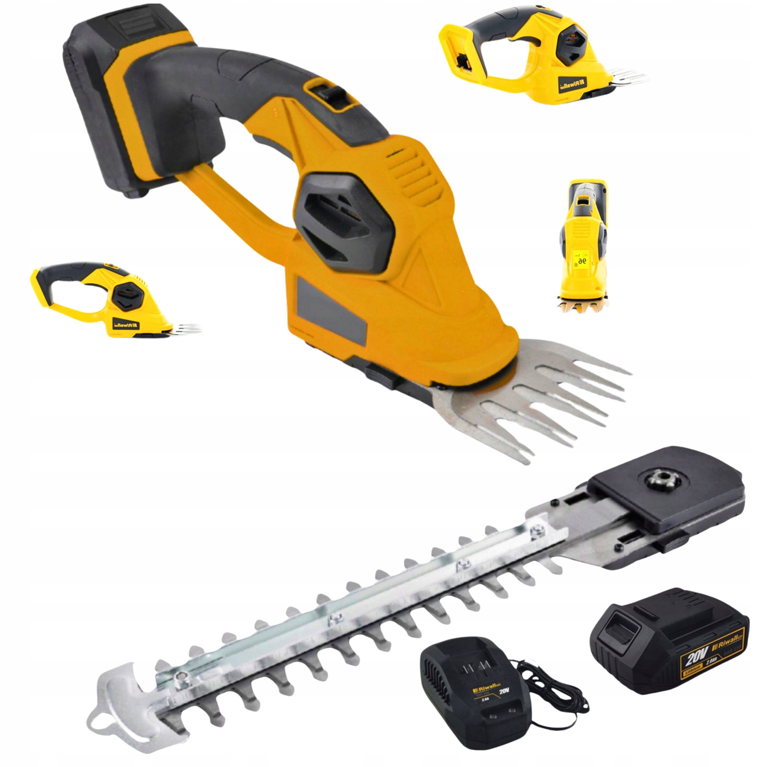 Akumulátorové nožnice 20V Rash 2020 Set na trávu a živý plot