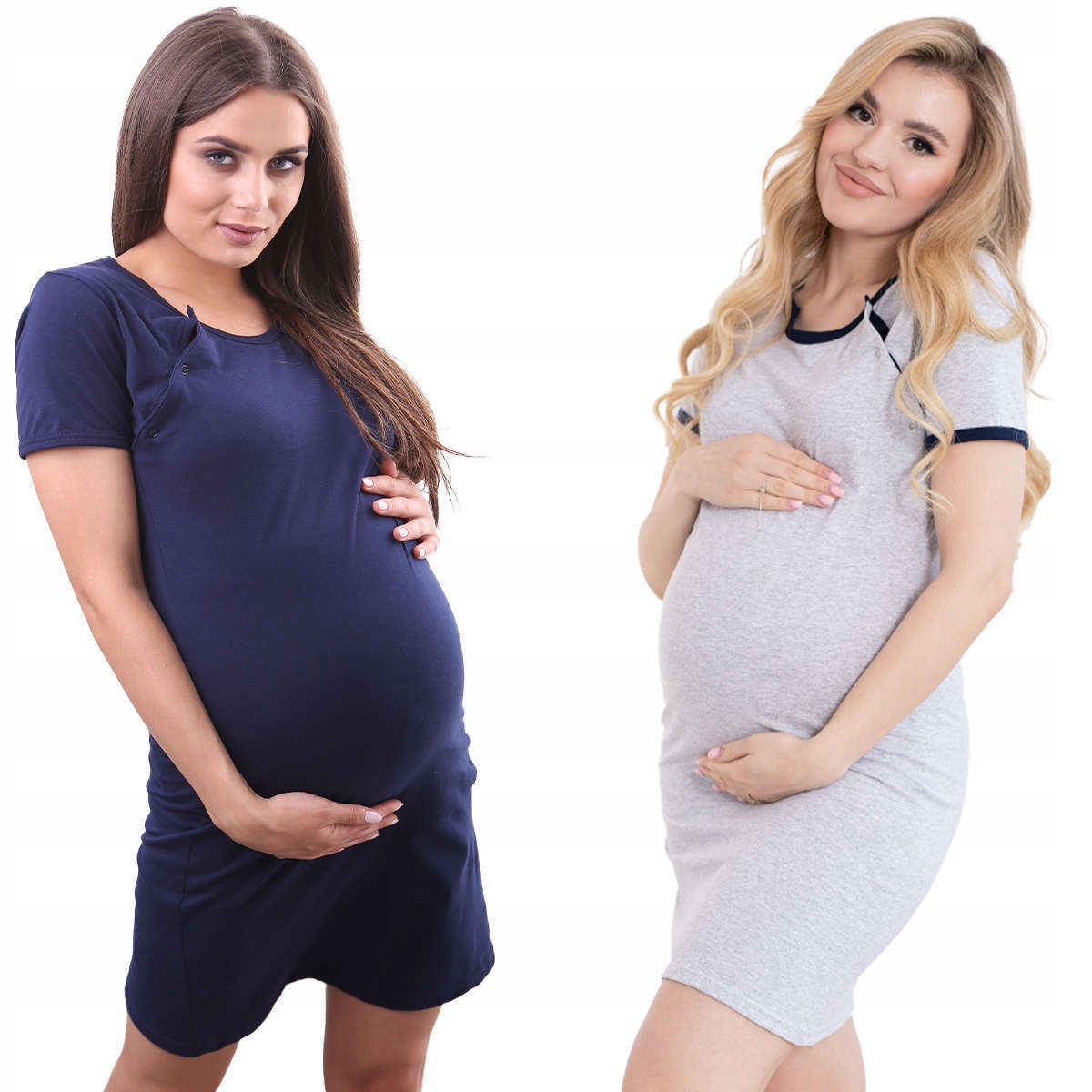 

Zestaw 2X Koszula Nocna Ciążowa Do Karmienia R. XL