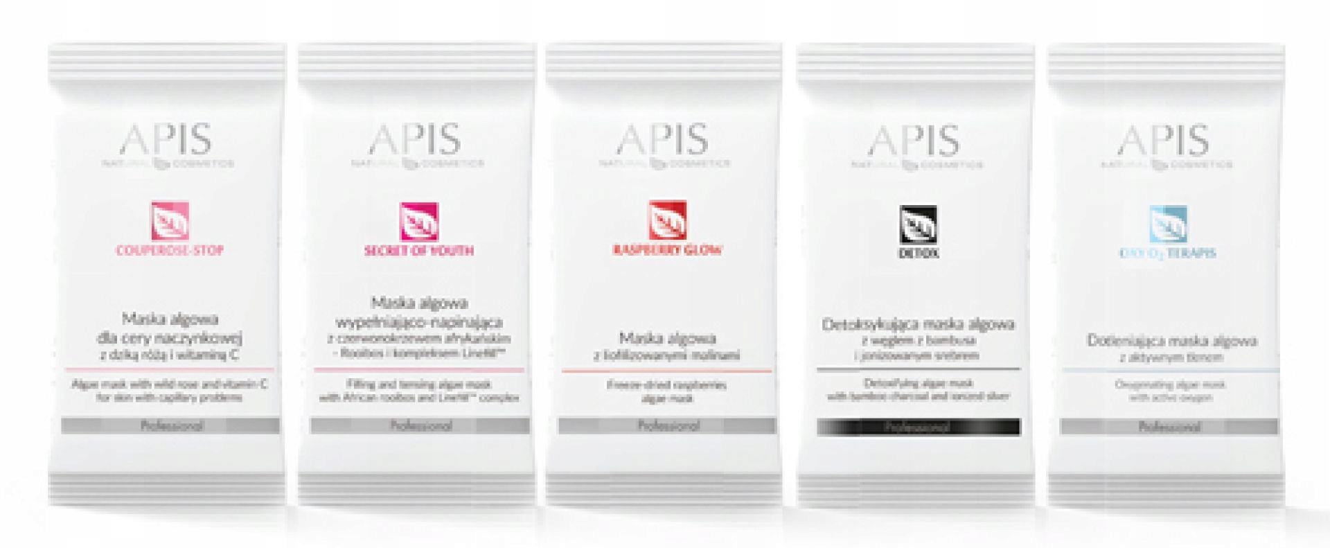 APIS ZESTAW MASECZEK ALGOWYCH W SASZETKACH 5X20