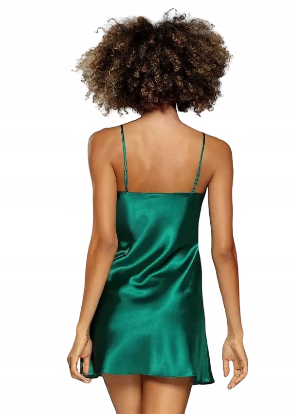 lekka satynowa HALKA seksowna koszulka nocna KAREN DKaren *XS Kolekcja Halka Satynowa