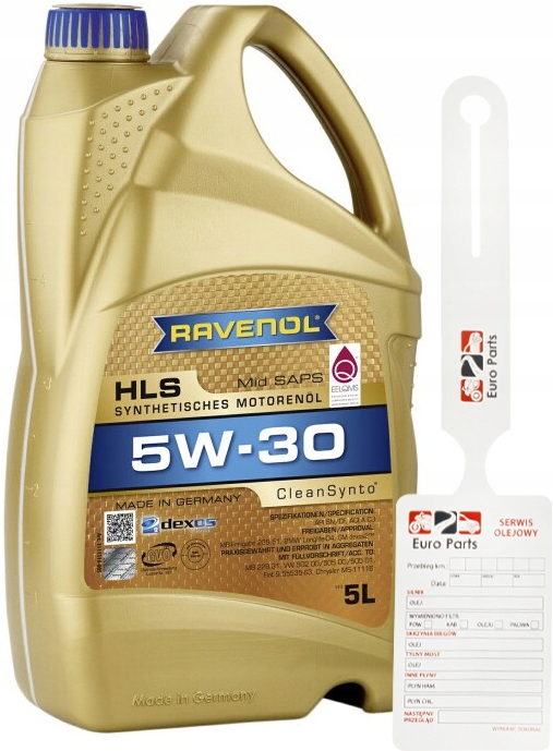 

Ravenol Hls 5W30 Cleansynto Acea C3 Api Sn/cf 5L