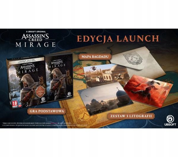 Assassin’s Creed Mirage Launch Edition PS5 3 LITOGRAFIE Rodzaj wydania Podstawa