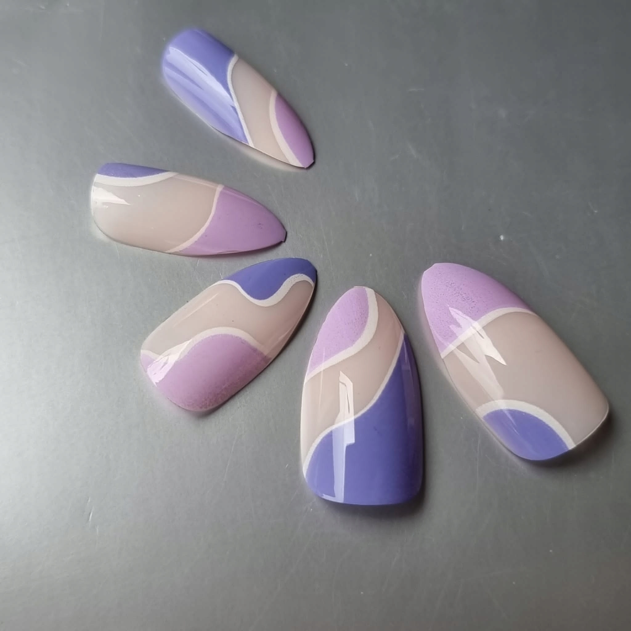 PASDE 4114 PAZNOKCIE ART 4114 Kolor Odcienie fioletu