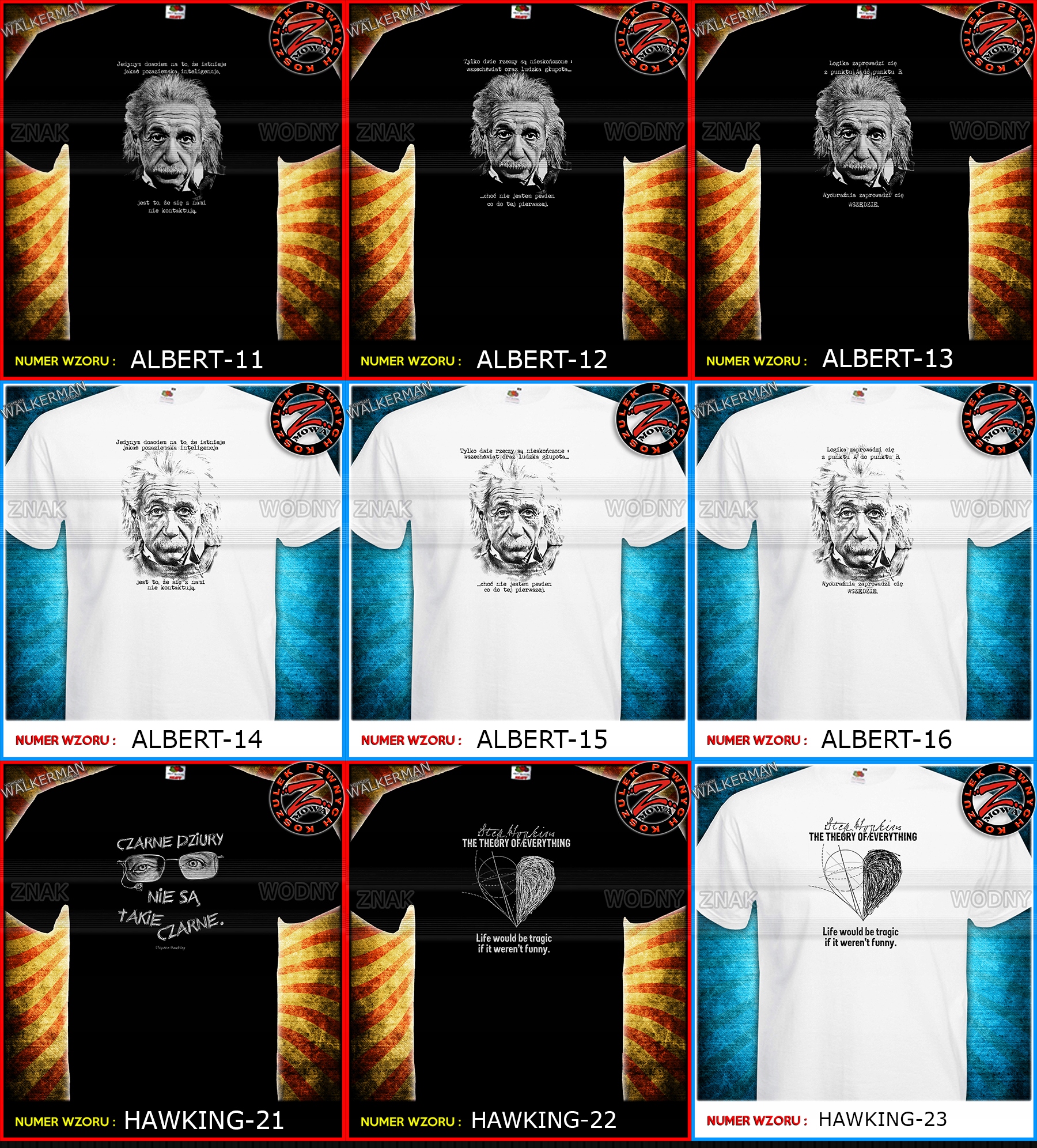 koszulka PODUSZKA z nadrukiem geniusze einstein !! EAN (GTIN) 5055650863784