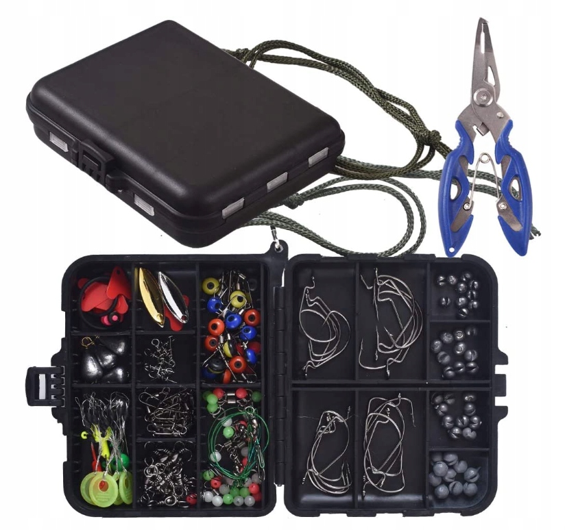 

Zestaw Wędkarski Akcesoria Haczyki Pudełko 188SZT