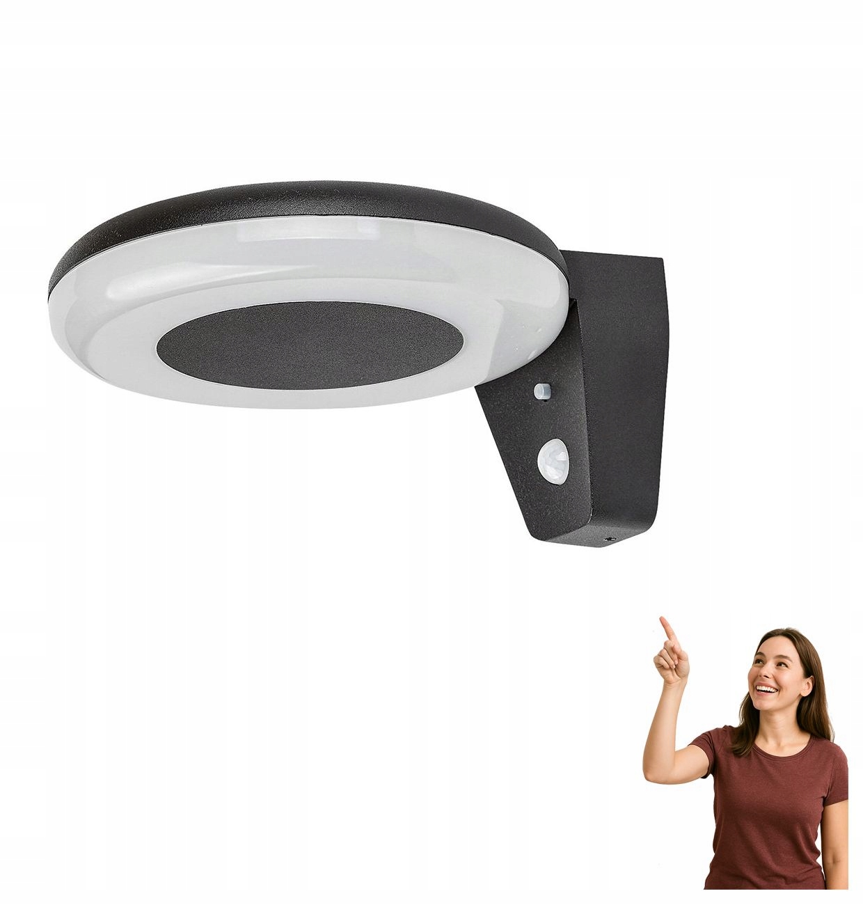 Venkovní Led nástěnné svítidlo 4W solární s čidlem Certovo 77010 Rabalux