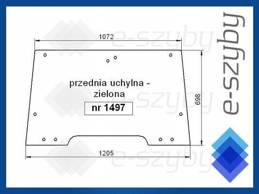 sklo Mf série 4200 4300 přední otevírací