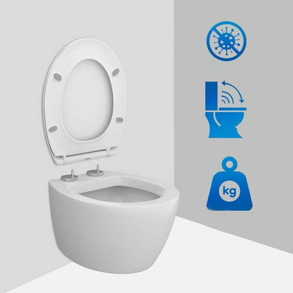 DESKA SEDESOWA DO WC WOLNOOPADAJĄCA WYPINANA TWARDA EASY CLEAN UNIWERSALNA Linia Easy Clean