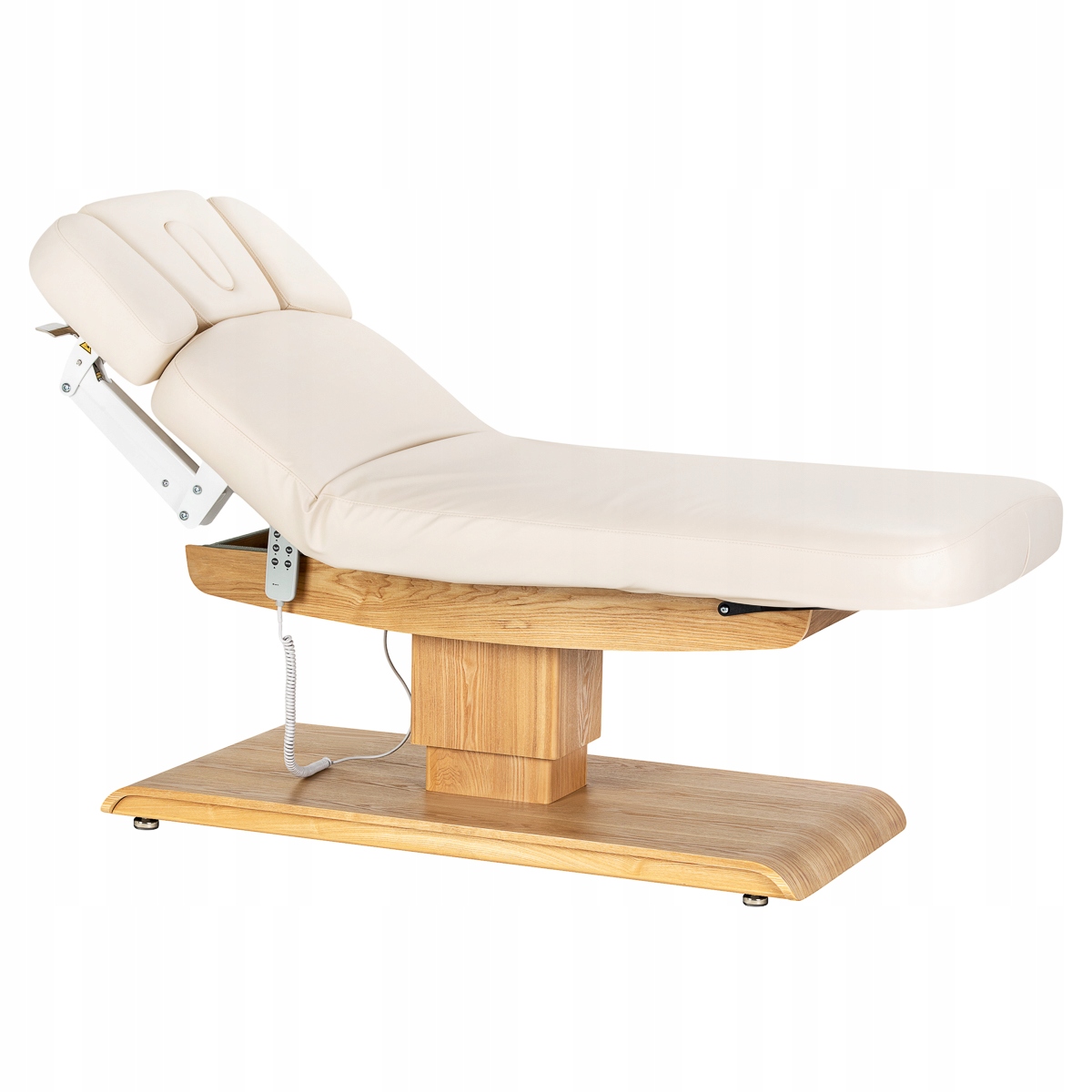Spa lehátko Sillon Relax krémové s světle hnědou základnou