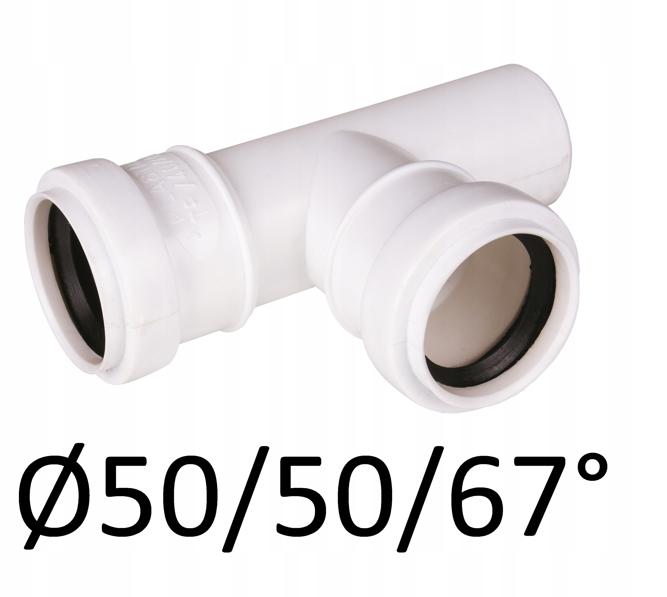 

Trójnik kanalizacyjny Pp fi 50/50 x 67 st. biały