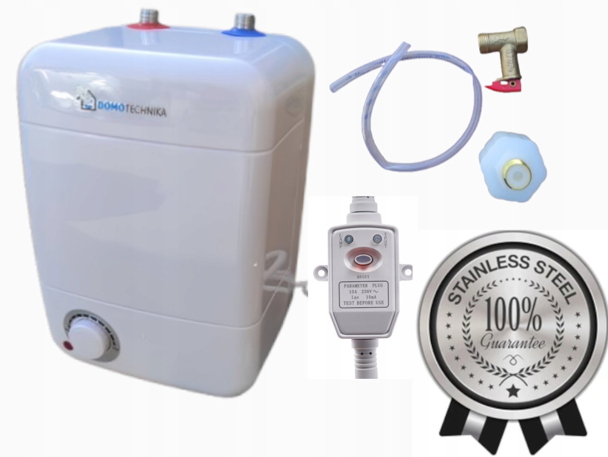 Ciśnieniowy pod umywalkowy podgrzewacz 6L /33x23x22cm Stal nierdzewna, ATOS Klasa efektywności energetycznej B