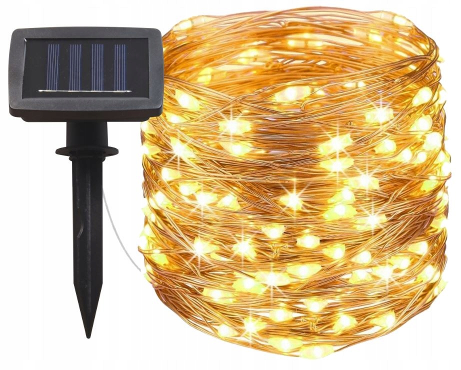 

Girlanda Solarna ogrodowa Lampki druciki 100 Led