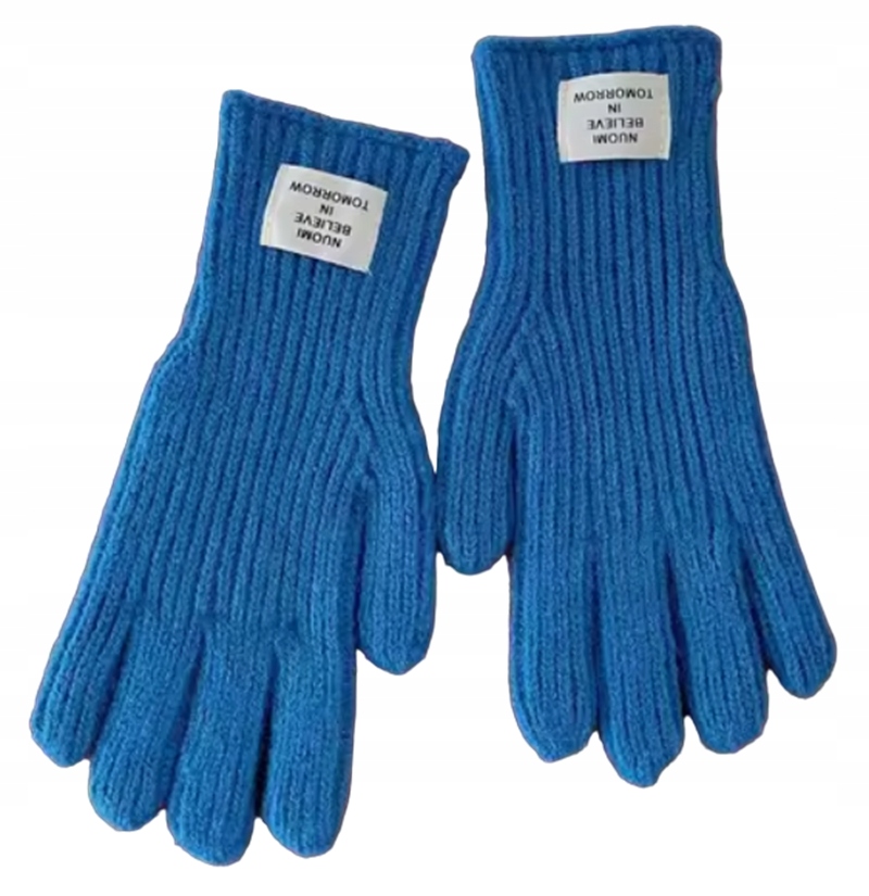RĘKAWICZKI ZIMOWE DZIECIĘCE CIEPŁE NIEBIESKIE ELASTYCZNE DOTYKOWE