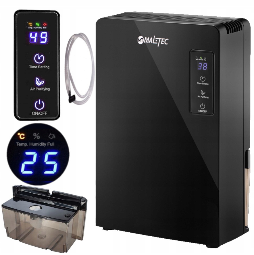 DUŻY OSUSZACZ POWIETRZA POCHŁANIACZ WILGOCI 2200ml OCZYSZCZACZ UV MOCNY 90W