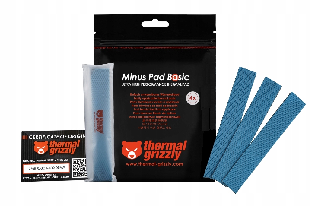 4ks Thermal Grizzly Minus Pad Basic 120 x 20 x 3 mm thermopad