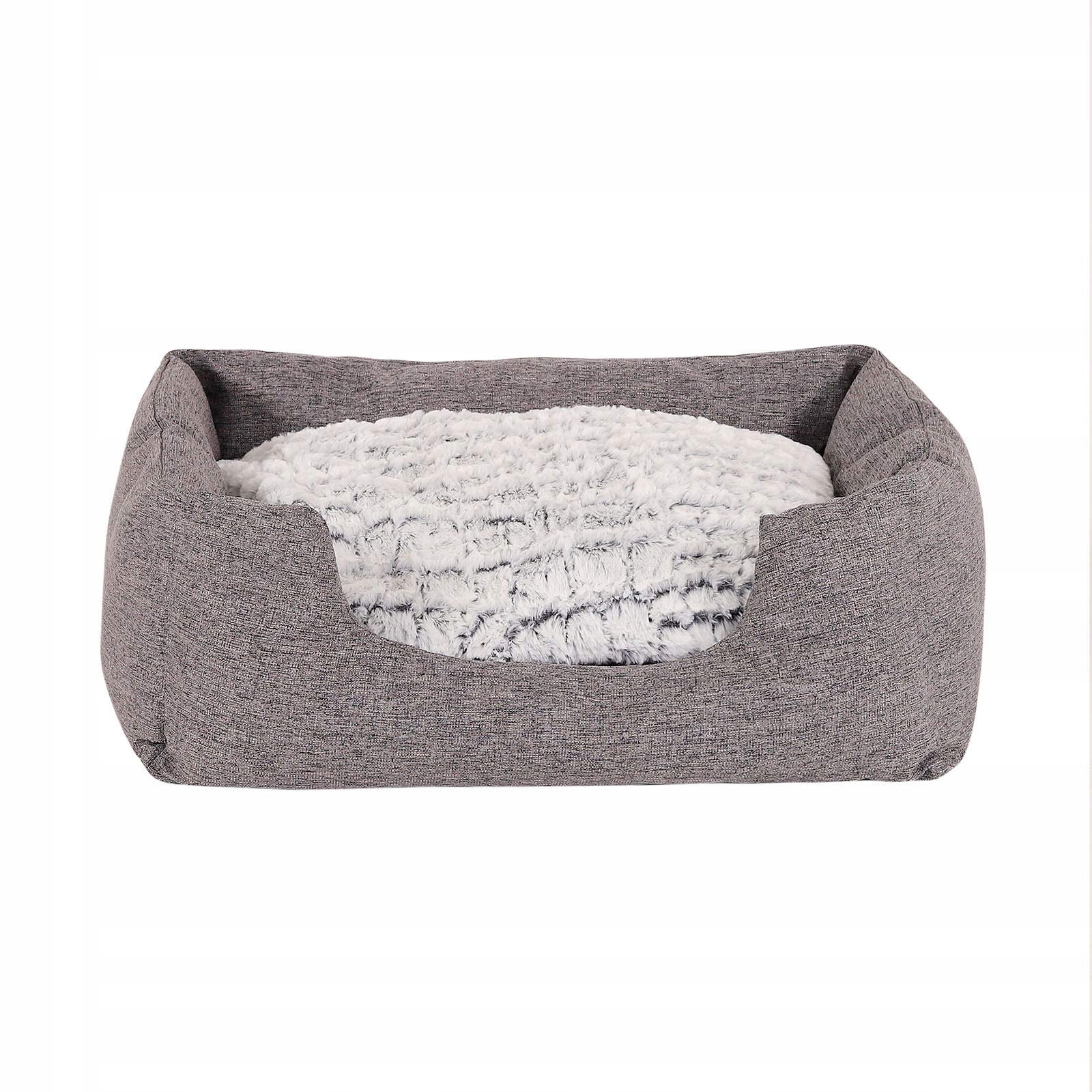 Pelíšek Dibea DB00750 s oboustrannou poduškou S/60 x 50 cm Šedá