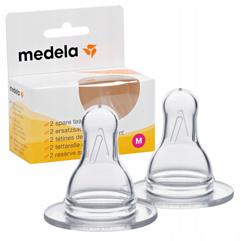 

Medela Smoczek do butelki roz M 4m+ 2szt