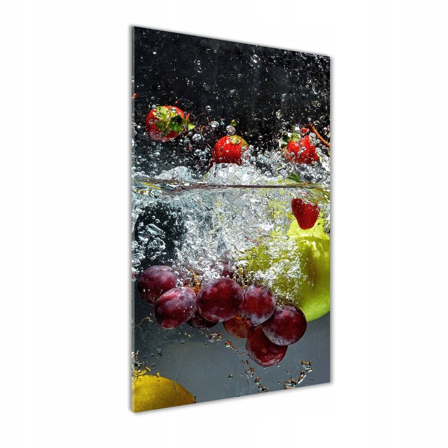 Akrylový fotoobraz do obývacího pokoje Ovoce pod vodou 70x140 cm