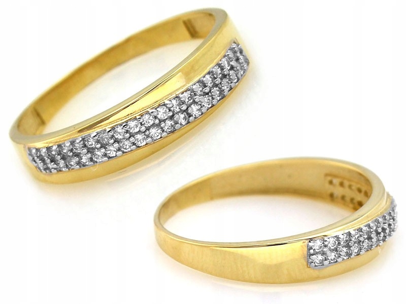 Zlatý Prstýnek Eternity 585 s zirkony 2.05 g Dámský efektní dárek