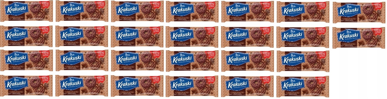 Levně 26 x 165 g Krakuski Čokoládové sušenky Karton