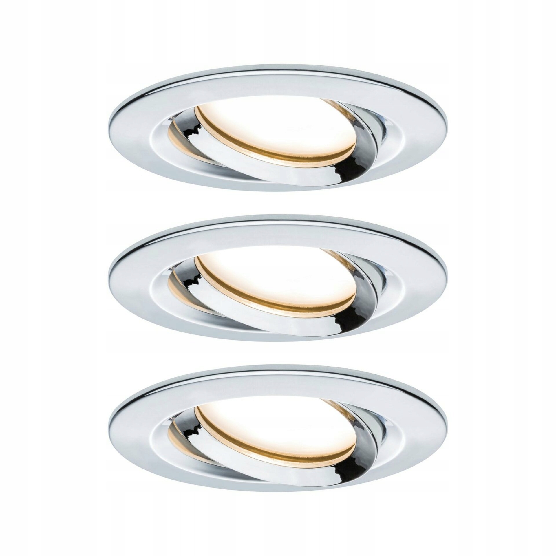 Paulmann Nova Plus 3x6,8W Led vstavaná kruhová, chróm, IP65, stmievateľná
