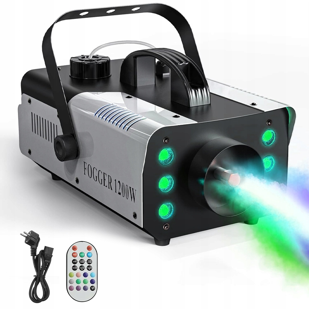 Výrobník Kouře Led Zakouřovač Rgb 1200W S Dálkovým Ovládáním A 6 Barvami Světla