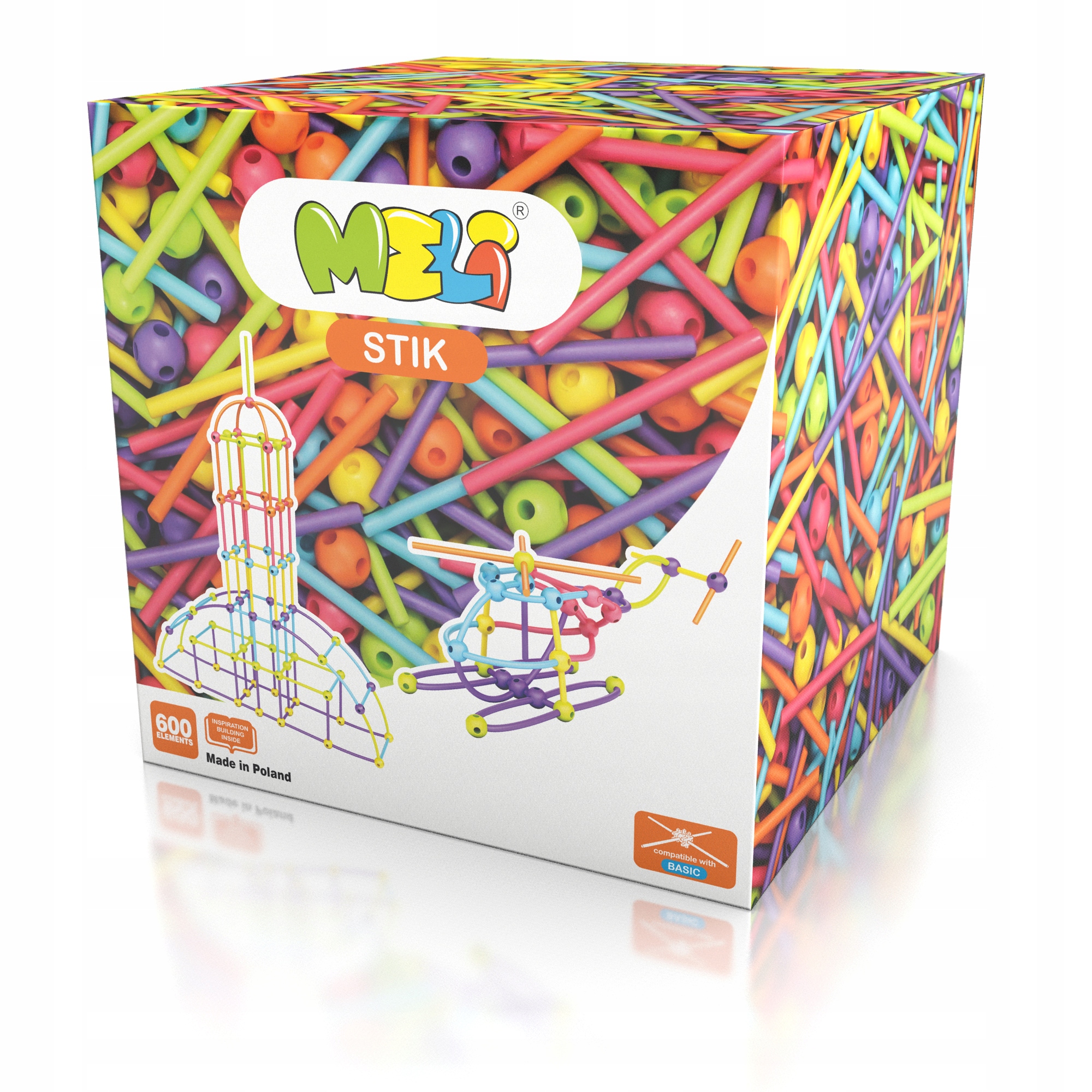 Meli 50602 600el Klocki Konstrukcyjne Stik Patyczk