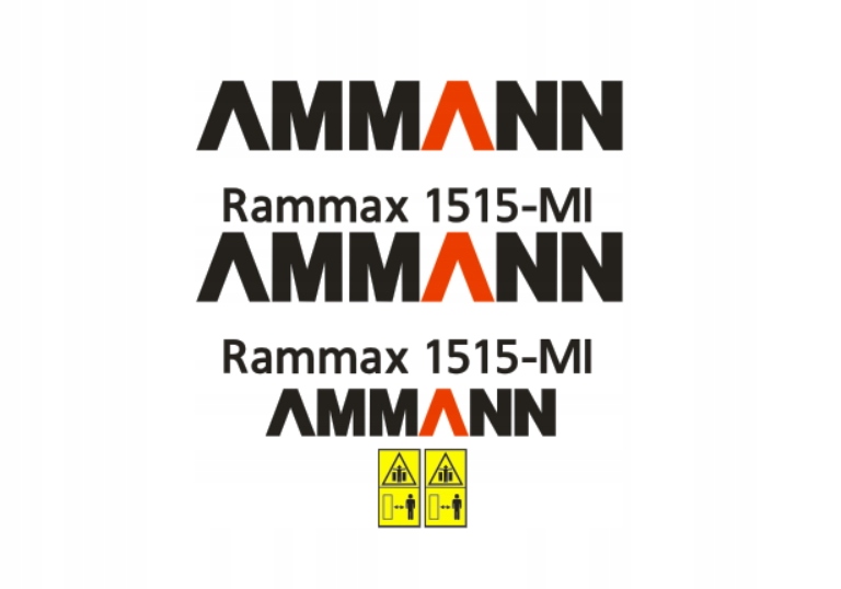 Samolepky s nálepkou Ammann Rammax 1515-MI