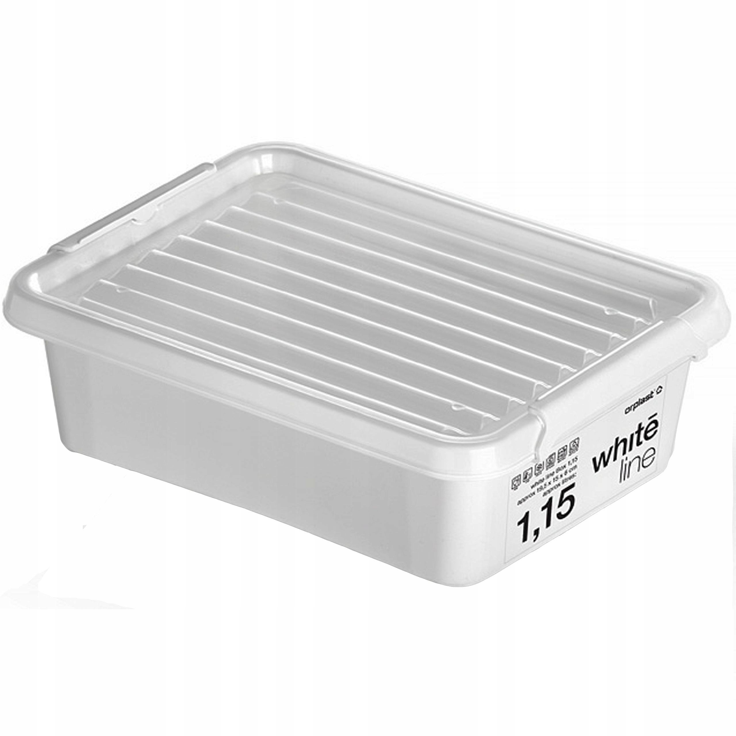 POJEMNIK PLASTIKOWY DO DOMU PUDEŁKO POKRYWKA 1,15L