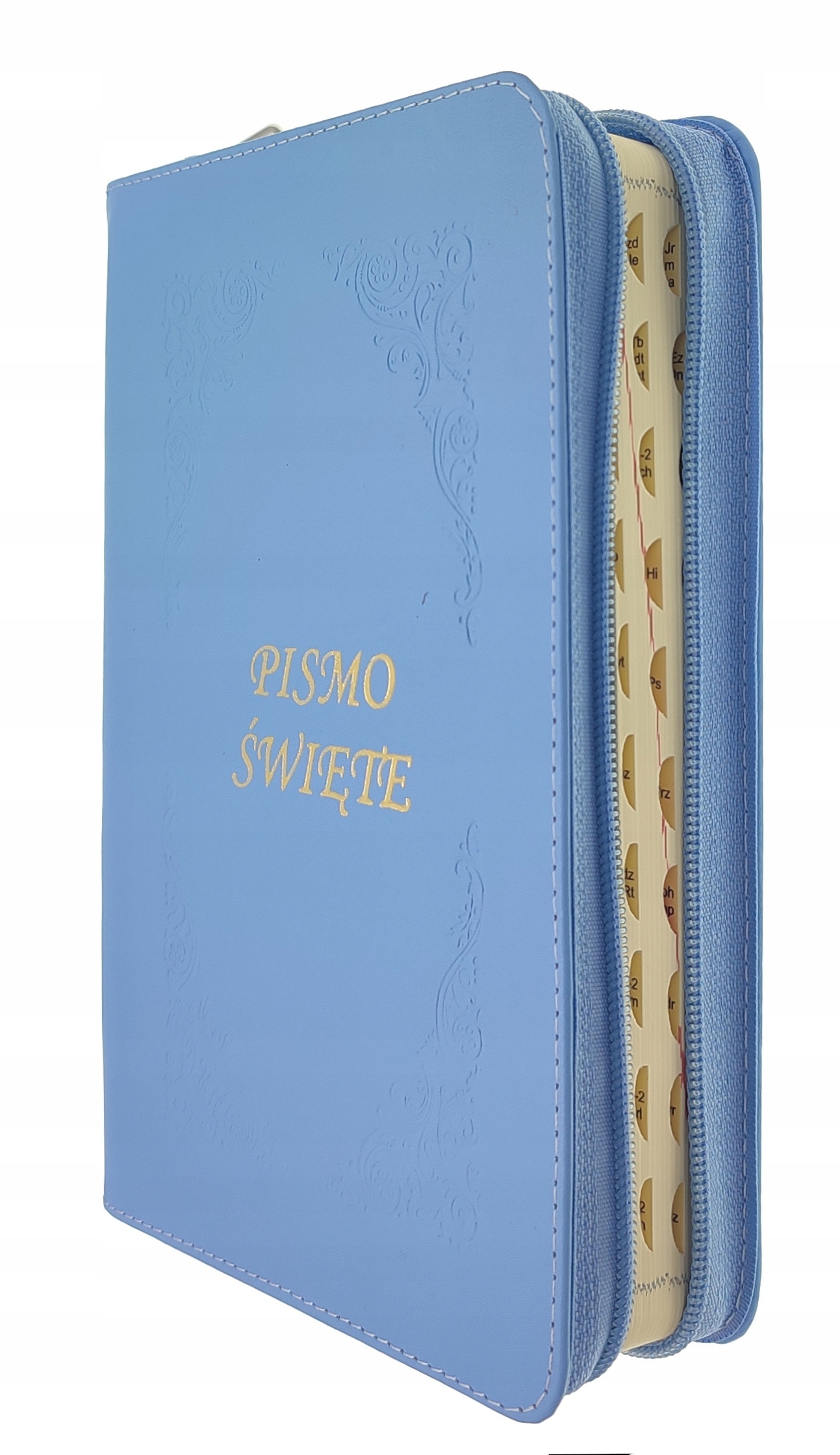 Písmo sv. Ep kůže se zámkem Modré Pag