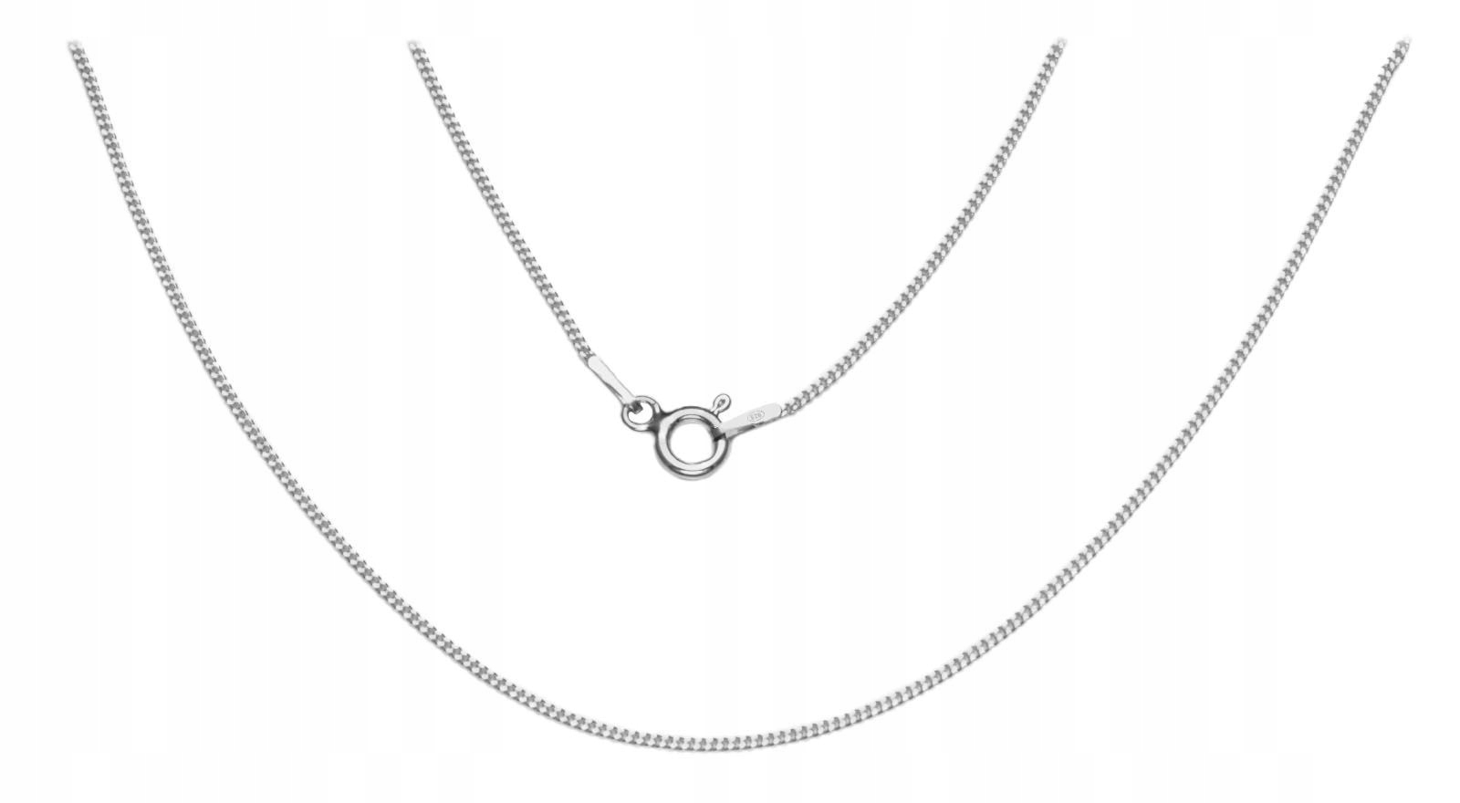 

Łańcuszek Pancerka Cienka 1mm 45cm srebro 925