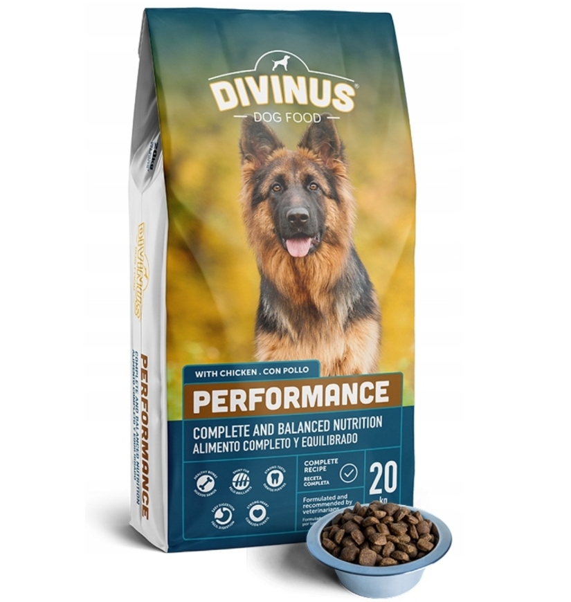 Levně Divinus Performance 20 kg pro psy velkých plemen, labradorský ovčák podhalanský