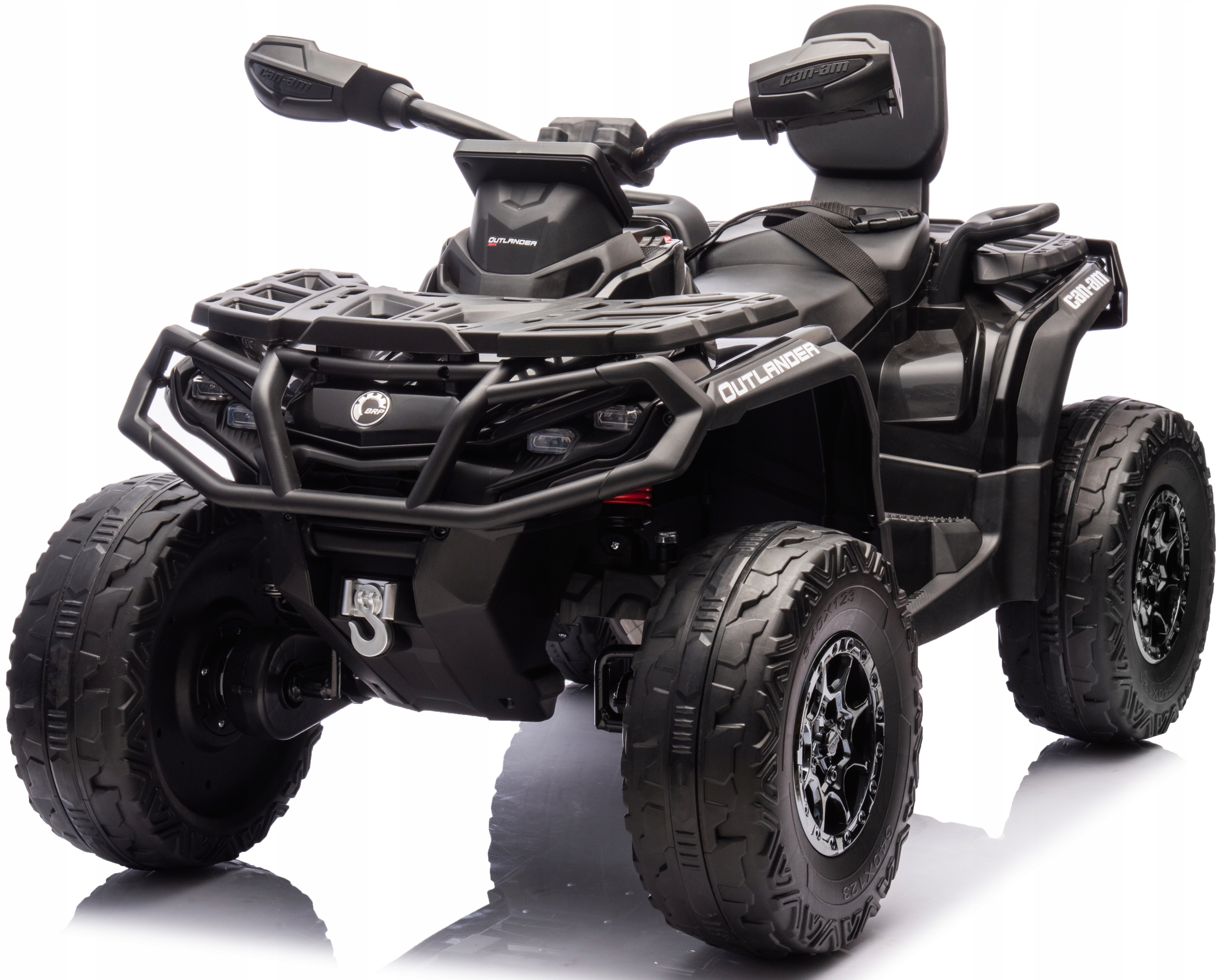 Quad Can-Am Outlander Atv na akumulator 4x4 Skóra Miękkie Koła Eva 24V 800W