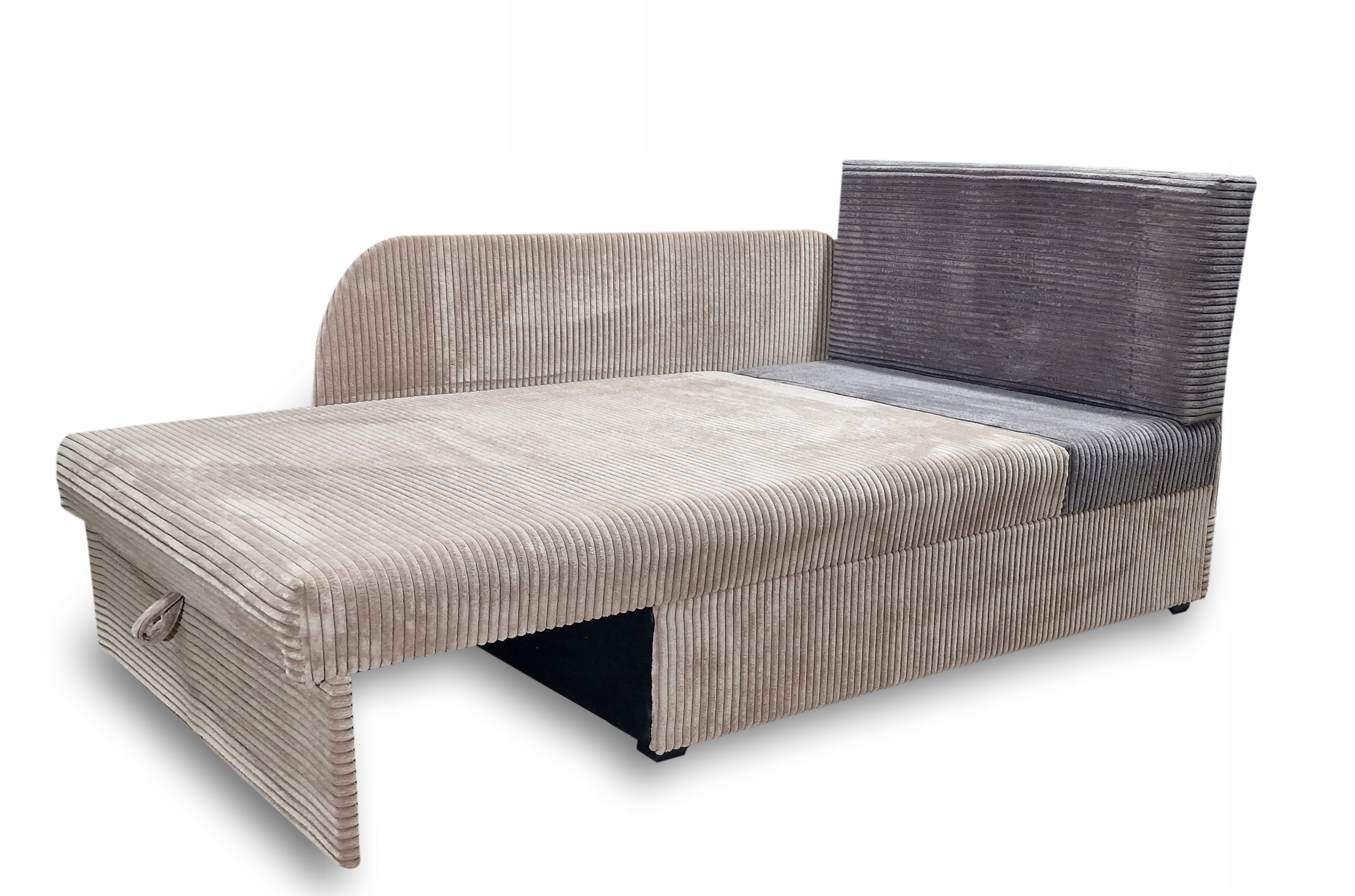 Nowoczesne rozkładane łóżko dla dzieci - Regulowana długość, stylowy design Kolekcja Sztruks