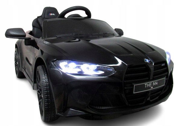 Bmw m4 Czarny Auto na akumulator Eva Skóra pilot