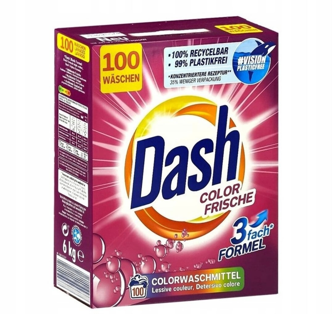 Dash Prášek na praní Color pro barevné prádlo 6 kg