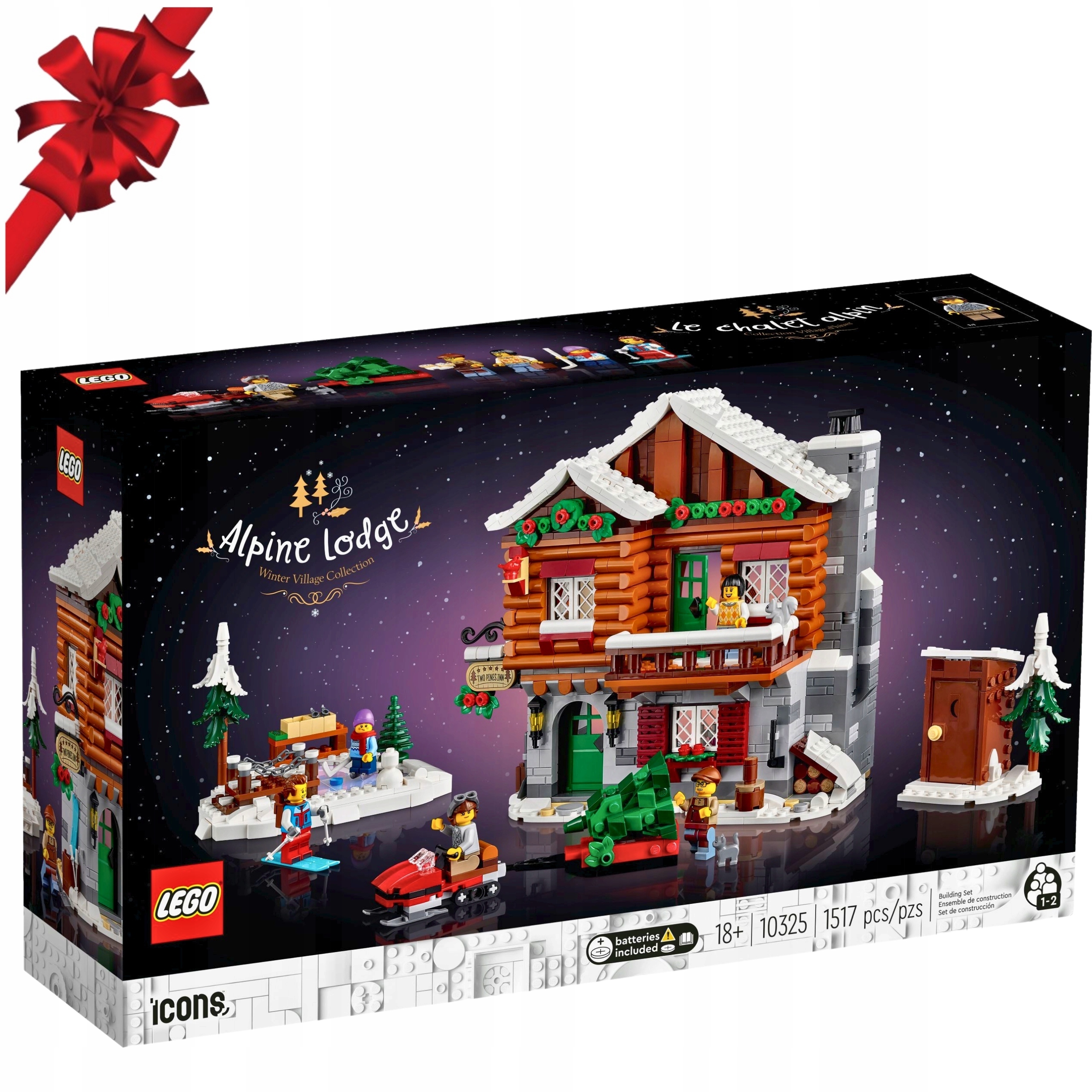 Lego 10325 Icons Horská chata 1517 dílků Originální Stavebnice Dárek!