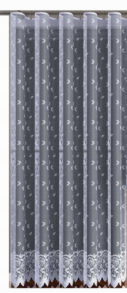 Mg Záclona 776/5 Bílá 400X250 cm Hotová S Páskou K