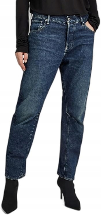 G Star Raw Mom Jeans Vysoký Pas, Modrá Barva S Oděrkami 26/32 6EA