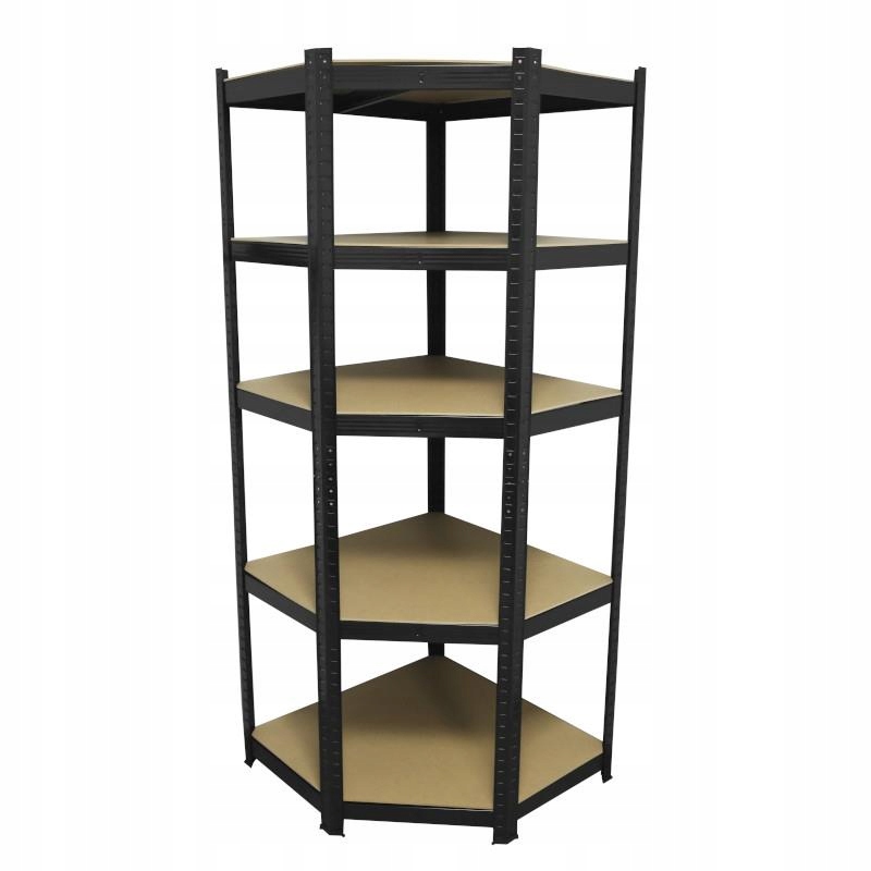 Garážový regál 180x70x40/43 cm 5x175 kg Kovový silný skladovací Mdf