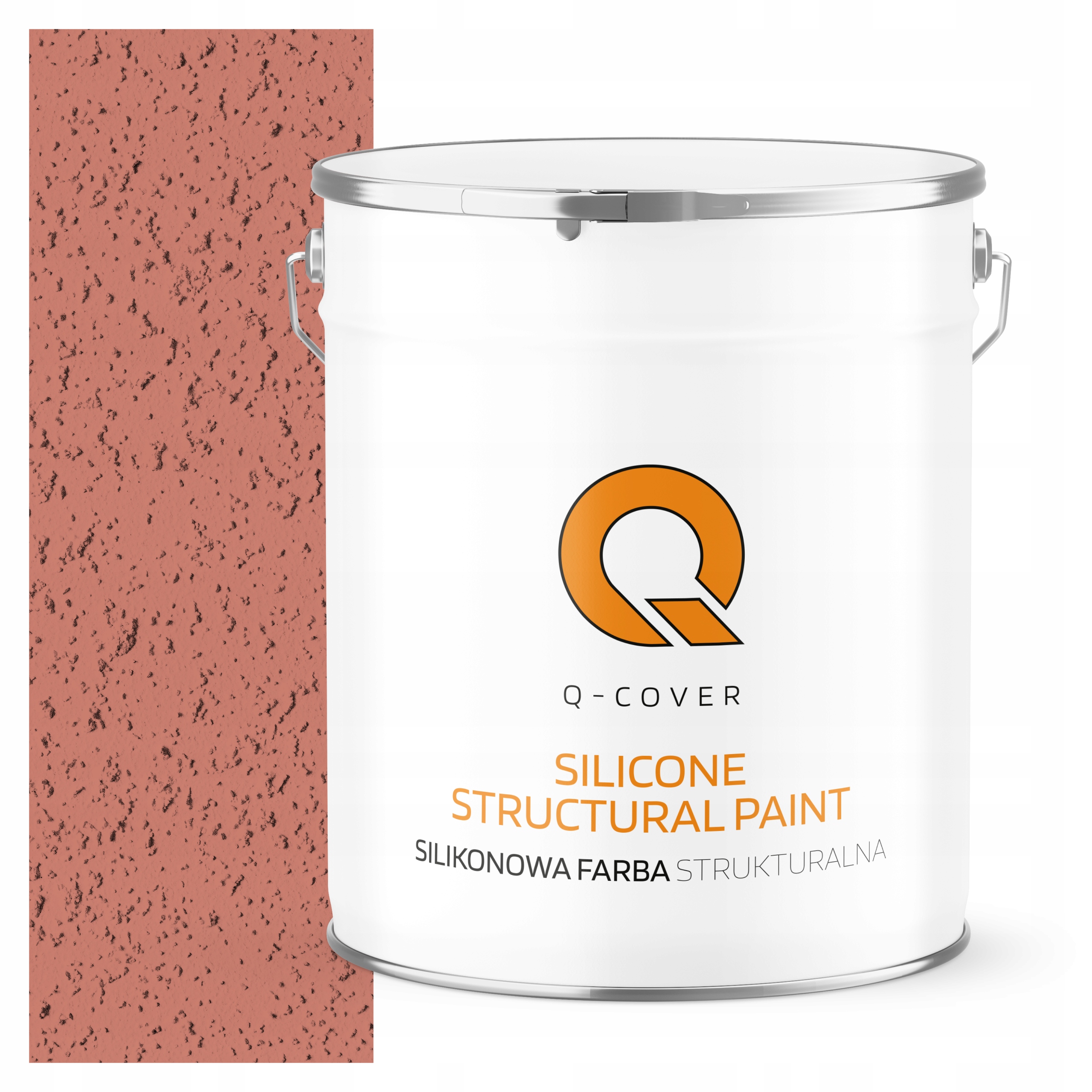 Štruktúrovaná fasádna silikónová fasádna farba 5L lososová F315 Uv