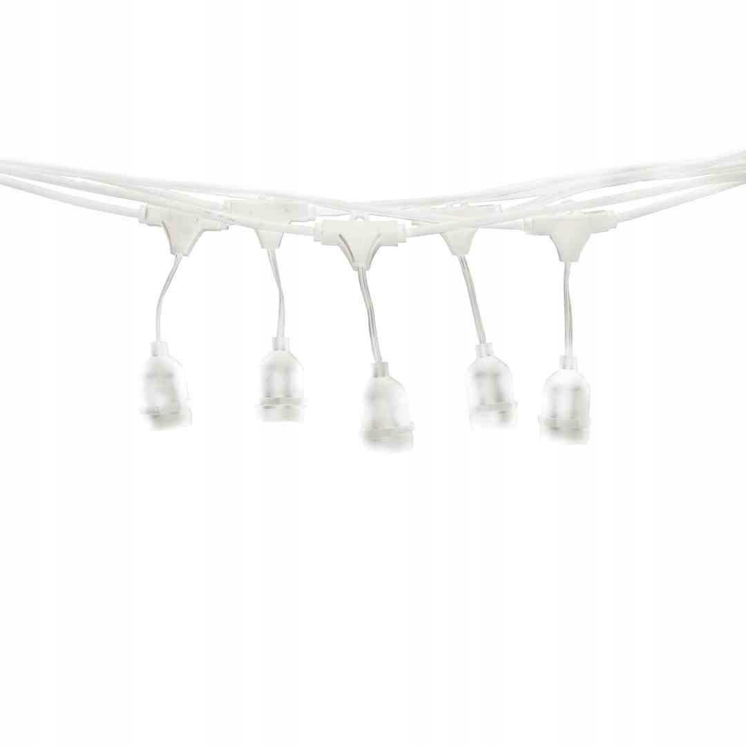 Girlanda 15 Metrů Bílá (bez žárovek)