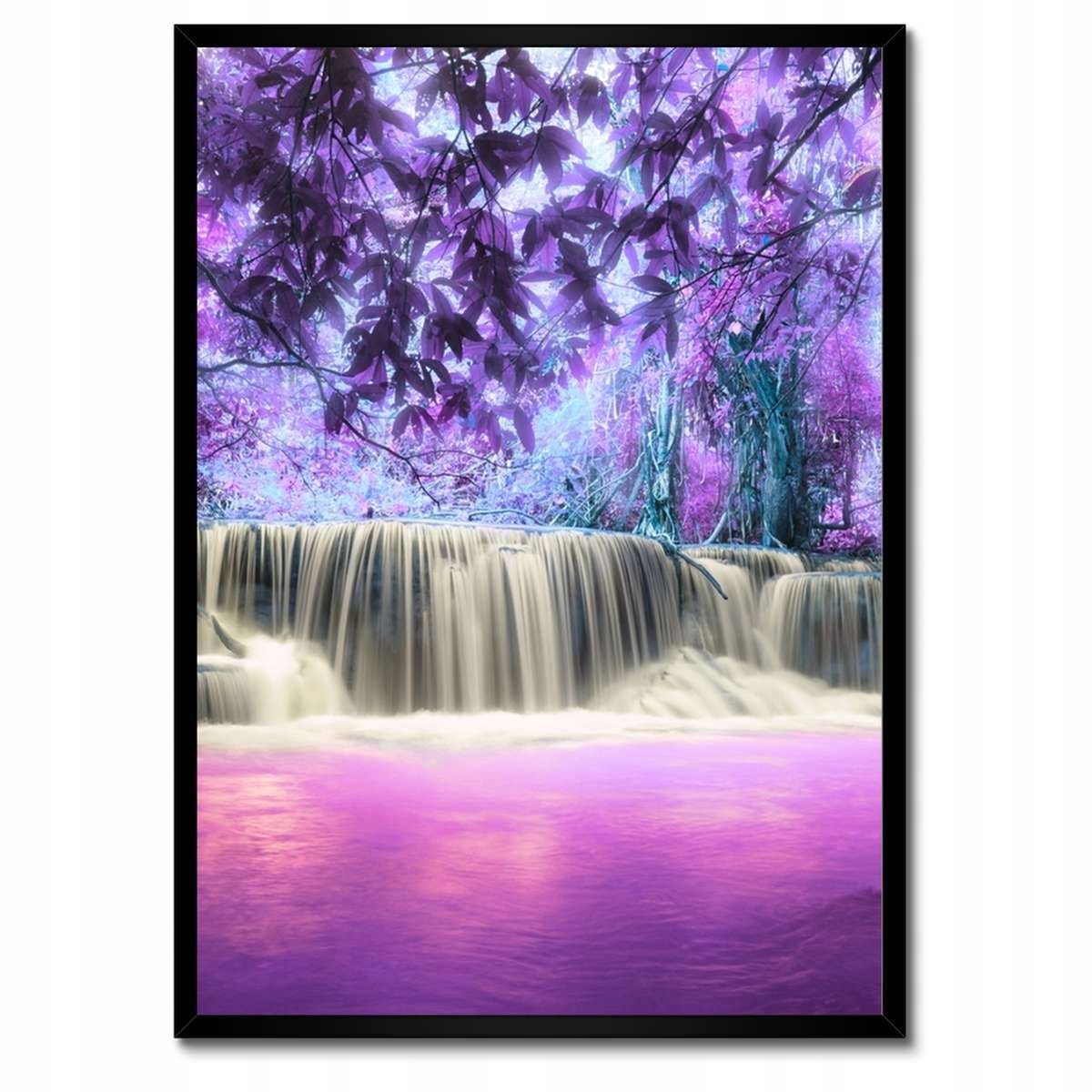 Plakáty v rámu 50x70 Fialový vodopád
