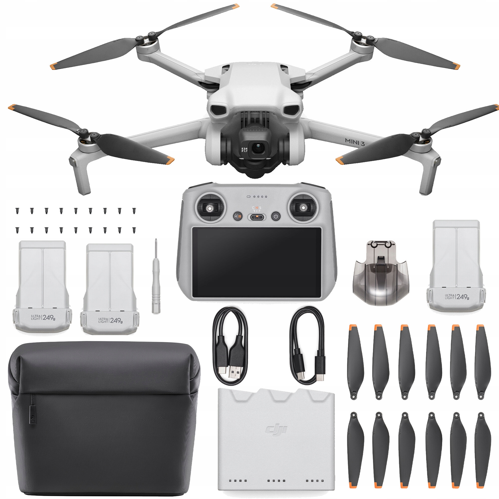 Dron Dji Mini 3 Fly More Combo (dji Rc) Szary Gps