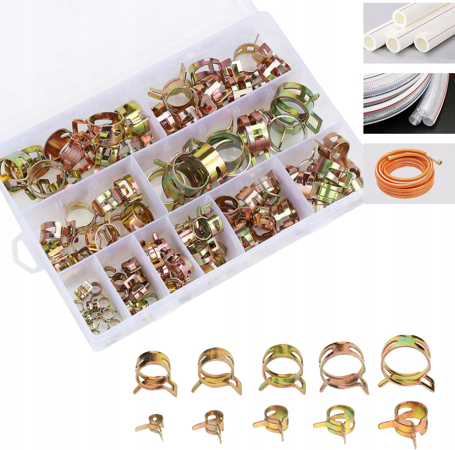 Zestaw Opasek Zaciskowych Opaski Zaciskowe Cybanty Obejmy Metalowe